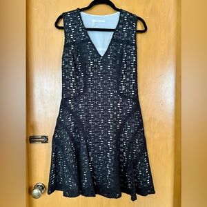 Derek Lam 10 Crosby Black Overlay Dress Beautiful Condition 6